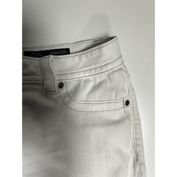 Miss Me Jeans Women’s 31 (32) White Mid Rise Easy Ankle Skinny Zipper Pockets - Picture 6 of 15